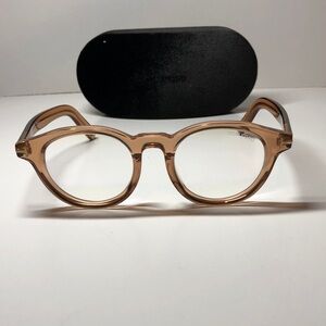 Tom Ford Light Brown Transparent Eyewear
